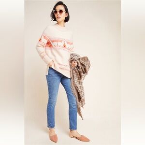 ANTHROPOLOGIE Aimee Pommed Alpaca Sweater.